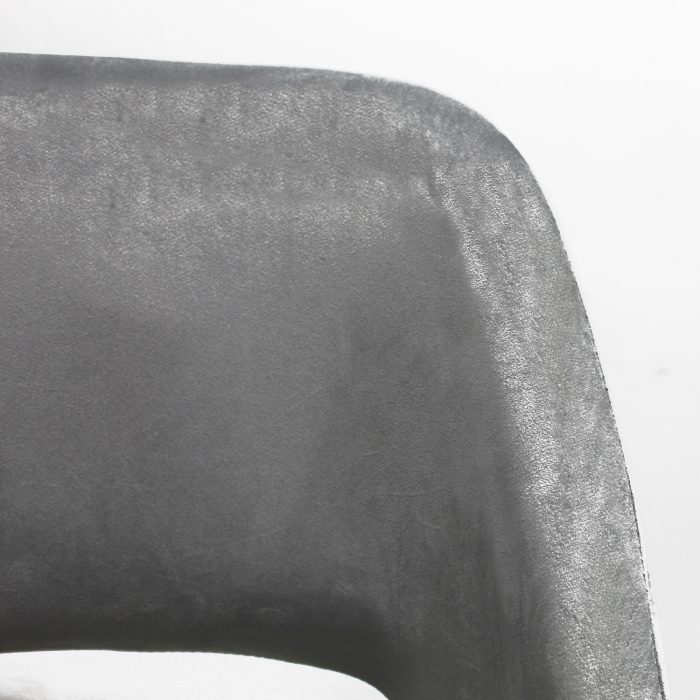 Silla Valencia Minimalista | Terciopelo Gris | Estructura Herreria - Imagen 4